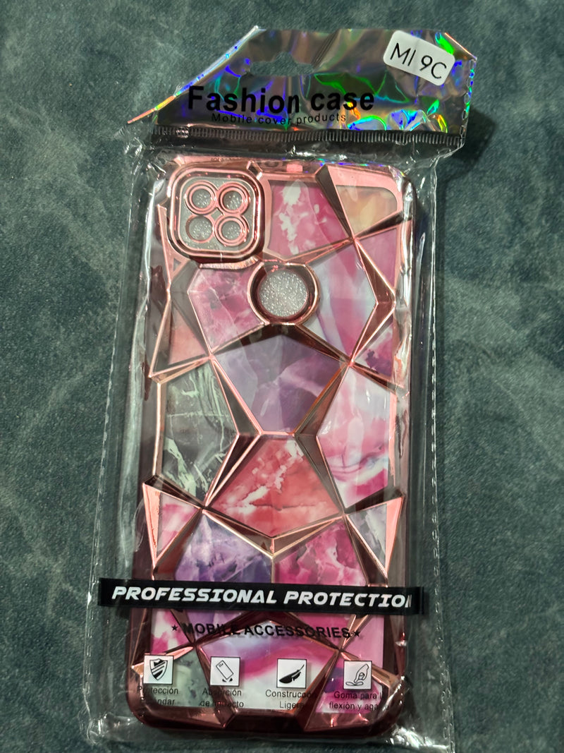 Diamond Pattern TPU Back Case (PINK)