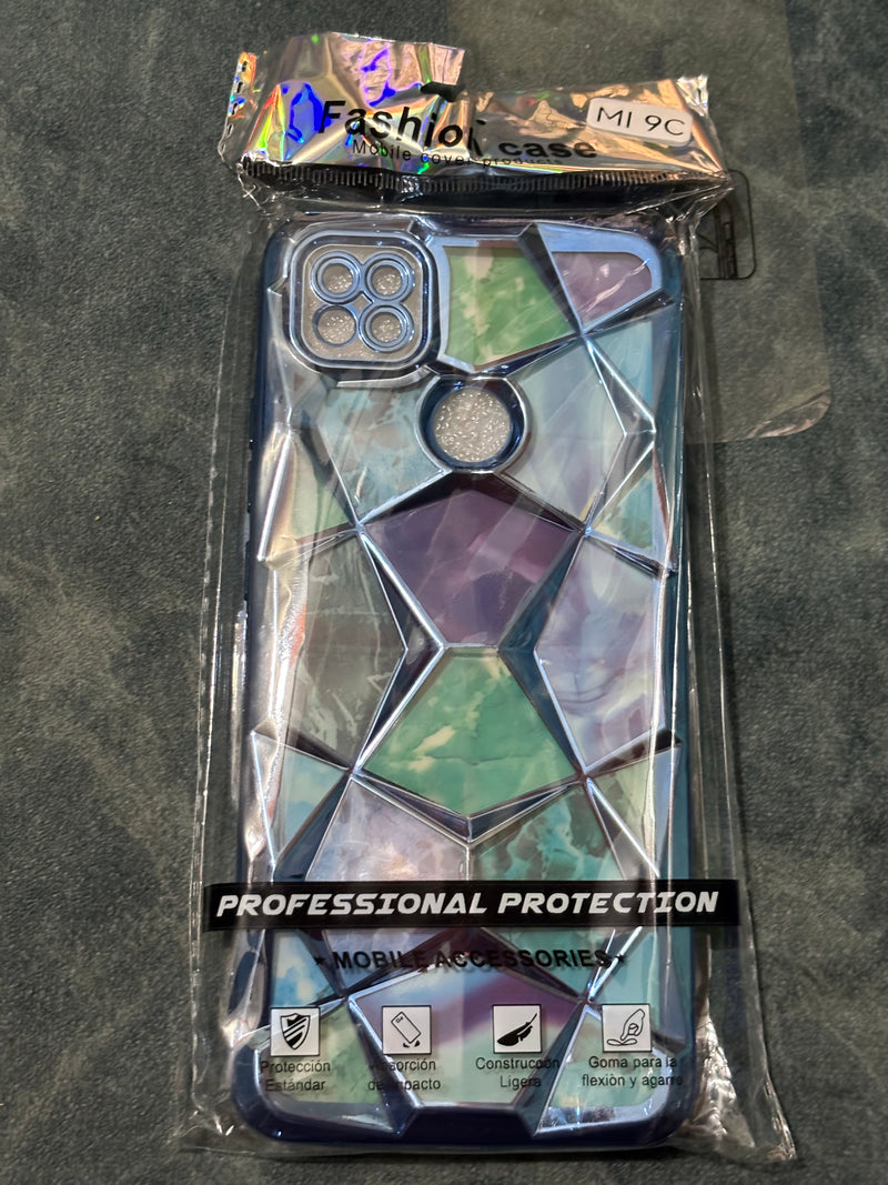 Diamond Pattern TPU Back Case (BLUE)