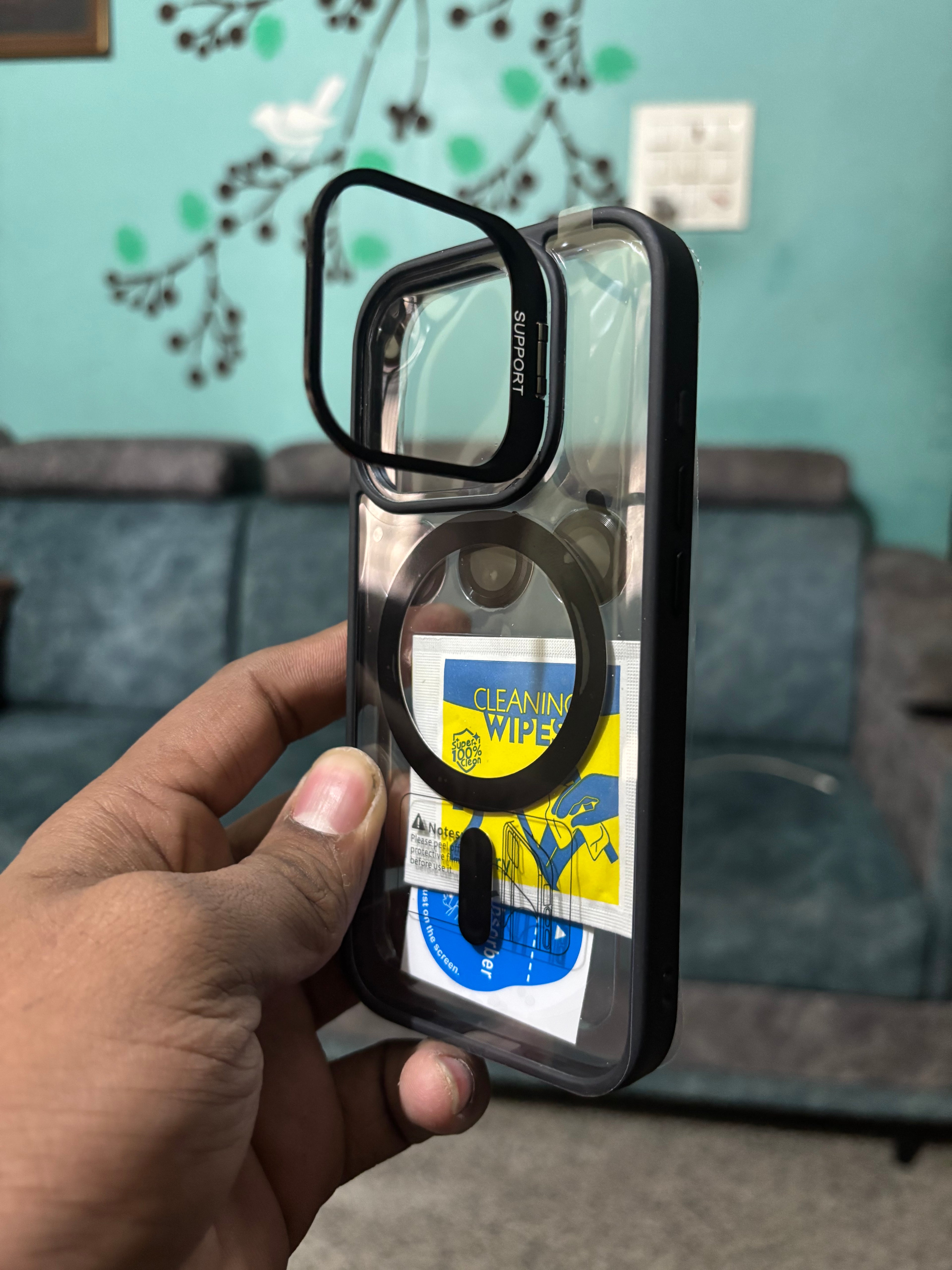 Premium iPhone MagSafe Clear Case with Camera Lens Protector