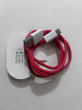 USB TO C RED CABLE 120 w fast charging supported